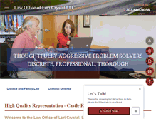 Tablet Screenshot of douglascountylawyer.com